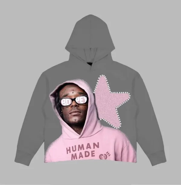 Pink Tape Hoodie