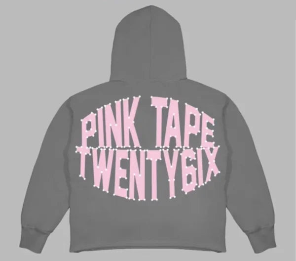 Pink Tape Hoodie