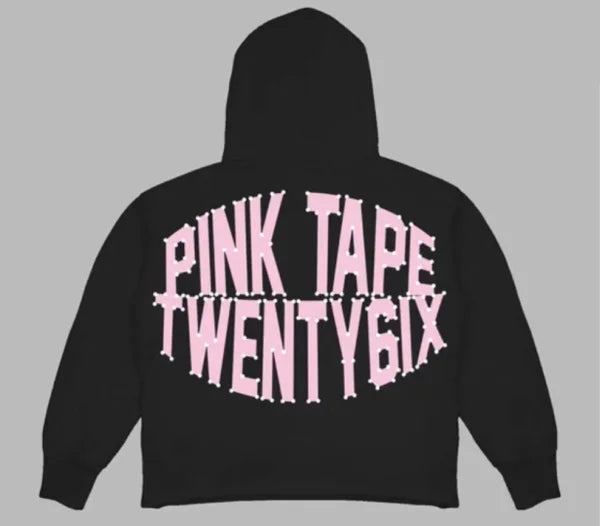 Pink Tape Hoodie